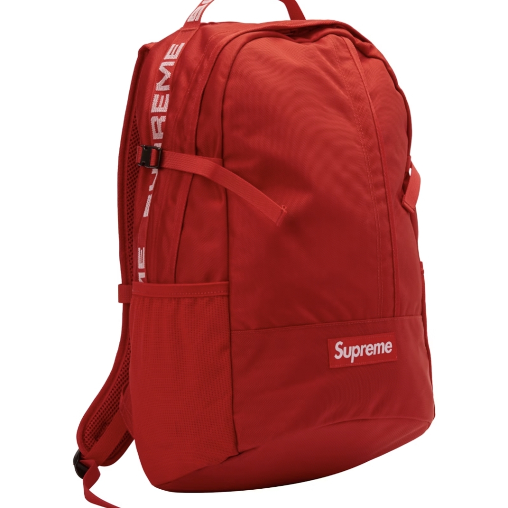 Rare Supreme Backpack SS18B7 Red Authentic